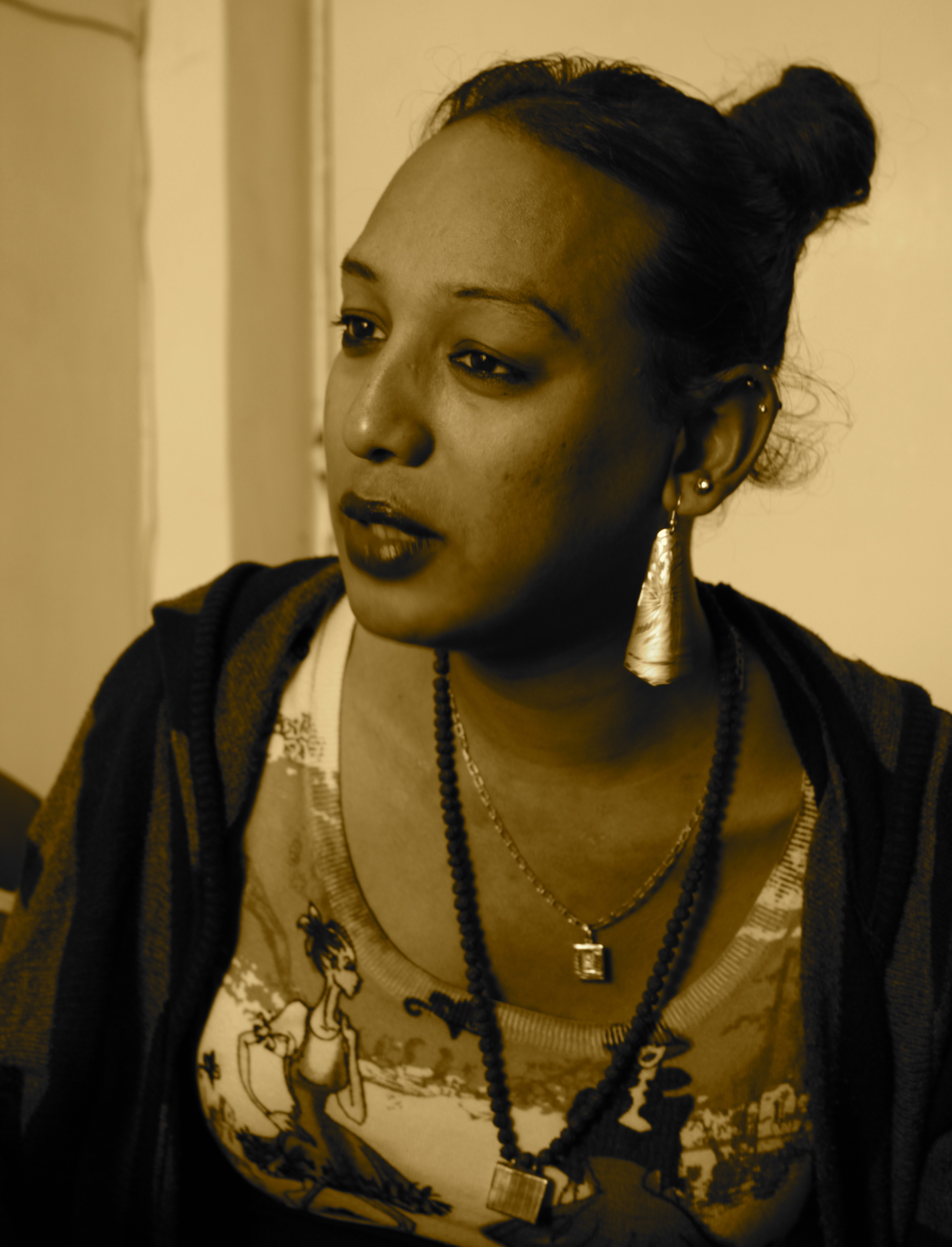 In Plainspeak English Audit In Plainspeak English Audit 100% 10 A photo of queer feminist activist Rudrani Chhetri. Her hair is tied up in a bun, and she is wearing a simple patterned top and jacket. She is also wearing gold earrings and a golden locket. Screen reader support enabled. A photo of queer feminist activist Rudrani Chhetri. Her hair is tied up in a bun, and she is wearing a simple patterned top and jacket. She is also wearing gold earrings and a golden locket.