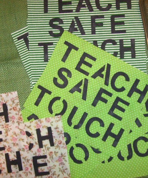 In Plainspeak English Audit In Plainspeak English Audit 100% 10 Posters reading "Teach safe touch" in black, bold, and caps. Screen reader support enabled. Posters reading "Teach safe touch" in black, bold, and caps.