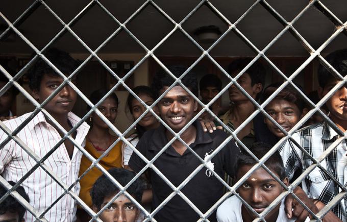 YANNICK CORMIER FOR THE CARAVAN Santhi at Aide et Action, the NGO at which she works.