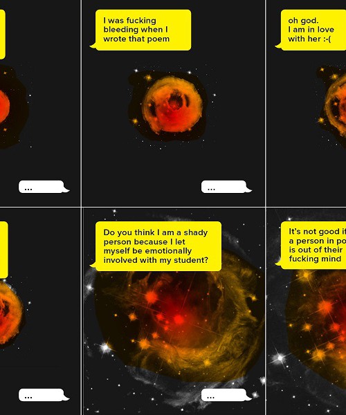 A comic strip featuring six panels of a star stating various observations on consent