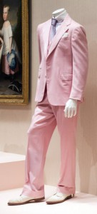 DRESSING AND SEXUALITY: A copy of the Ralph Lauren suit made for Robert Redford in the 1974 film version of F. Scott Fitzgerald's 'The Great Gatsby'. Museum of Fine Arts, Boston. | Credit: NPR