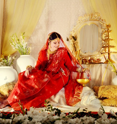 an Indian bride
