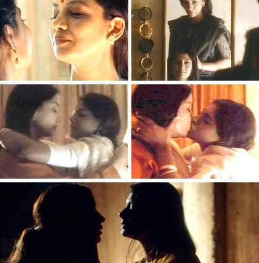 Collage of stills from the film 'Fire'