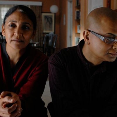 Still from "Memories in March", veteran actor Deepti Naval beside late director Rituparno Ghosh