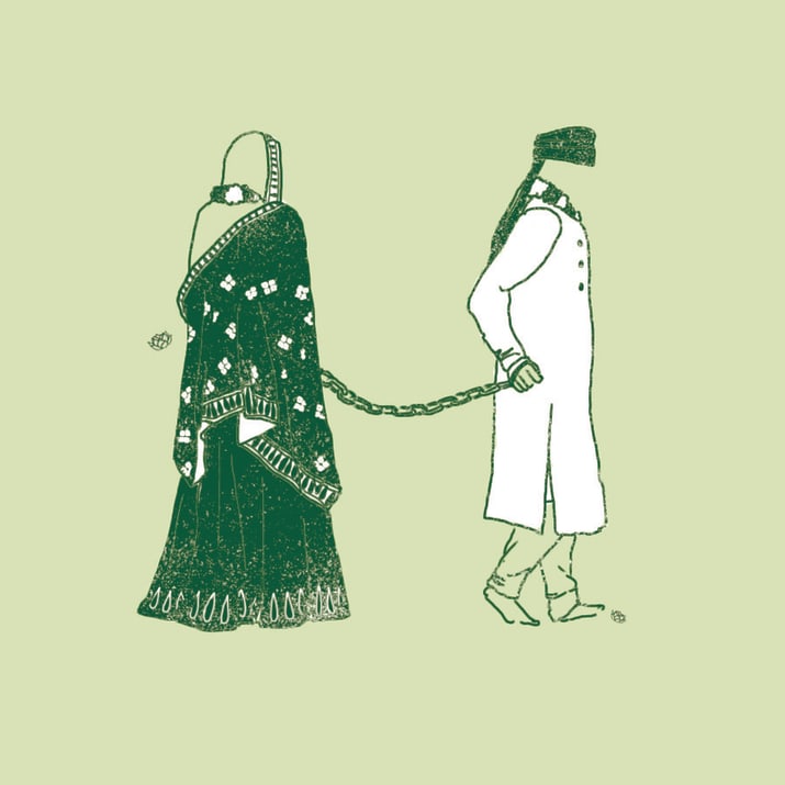 "Lekin dekho, hamesha husband jo allow kare wahi karna haan."