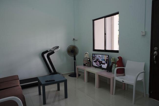 The shelter's living area.