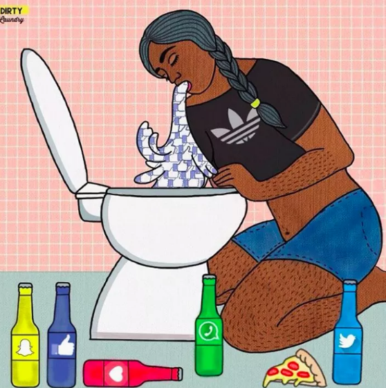 "The social media high and hangover"