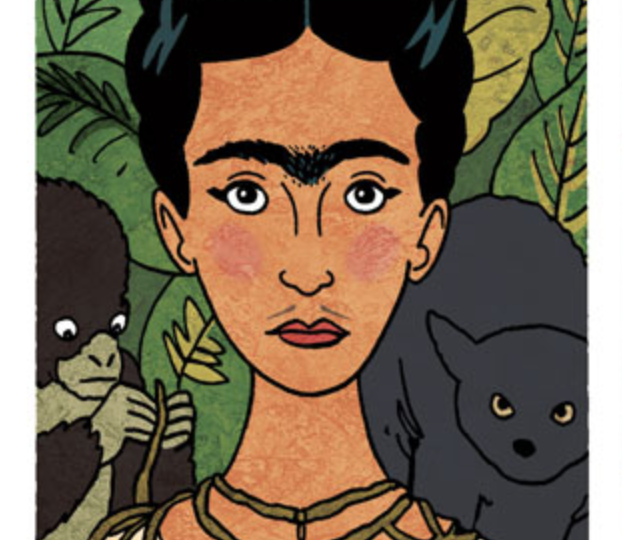 an illustration of artist frida kahlo