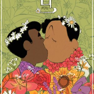 Cover image of 'Puu', showing two queer people kissing