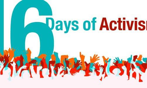 poster for the 16 days of activism campaign