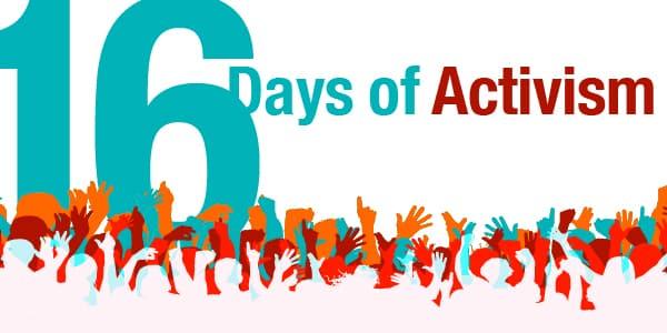 poster for the 16 days of activism campaign