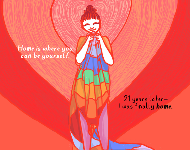 Excerpt from comic, "Finding Home"