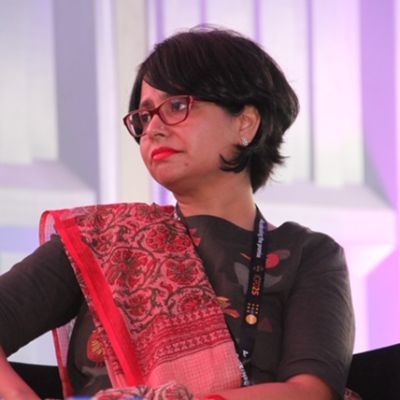 A photograph of disability rights advocate and activist Amba Salelkar