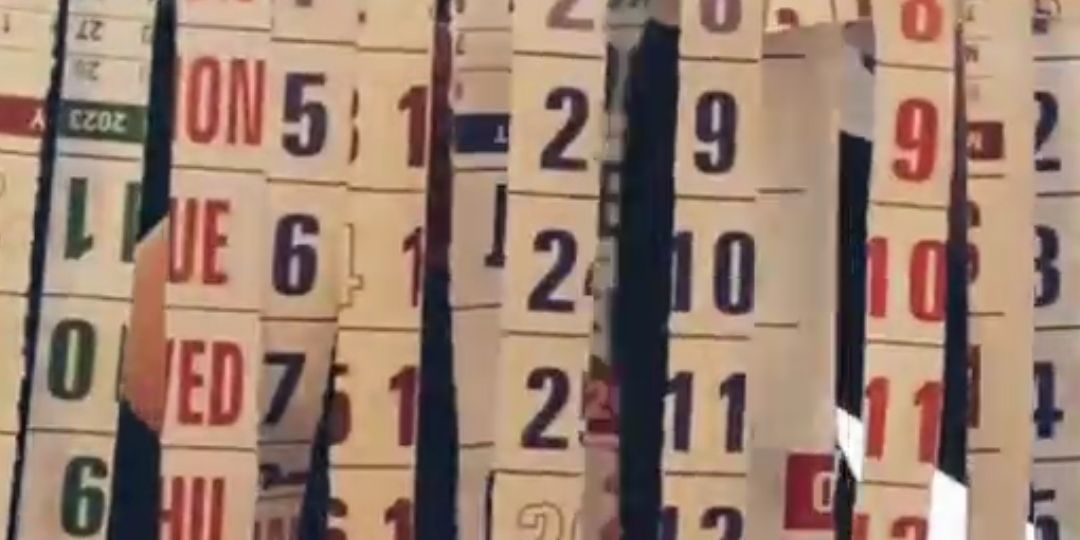 Natasha Chandhock in process of Unmaking of a Calendar