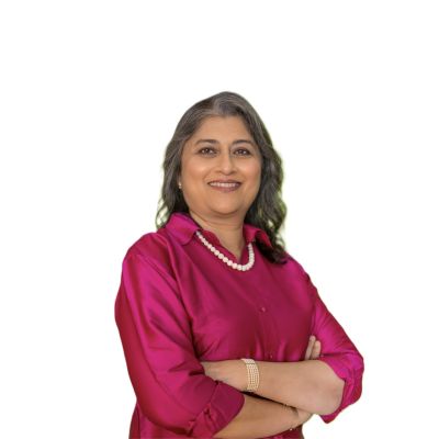 A front profile of Dr. Suchitra Dalvie.