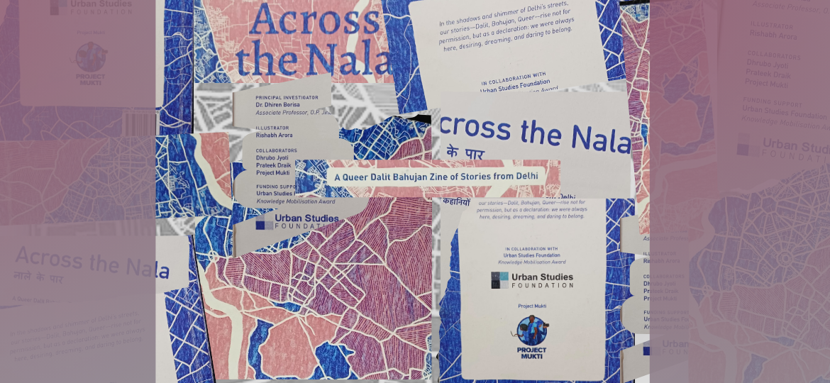 Collage image of the zine Across the Nala