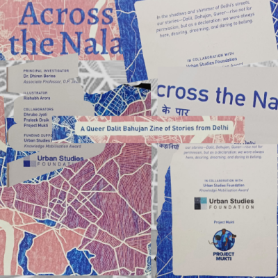 Collage image of the zine Across the Nala