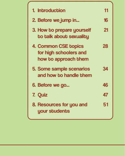 A Sexuality Education Guide for Educators of Children Aged 15-18: Empowering Choices