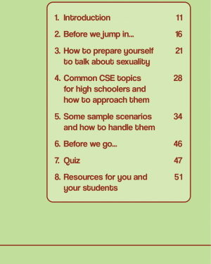 A Sexuality Education Guide for Educators of Children Aged 15-18: Empowering Choices